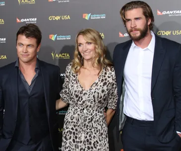 Luke, Liam and Samantha Hemsworth