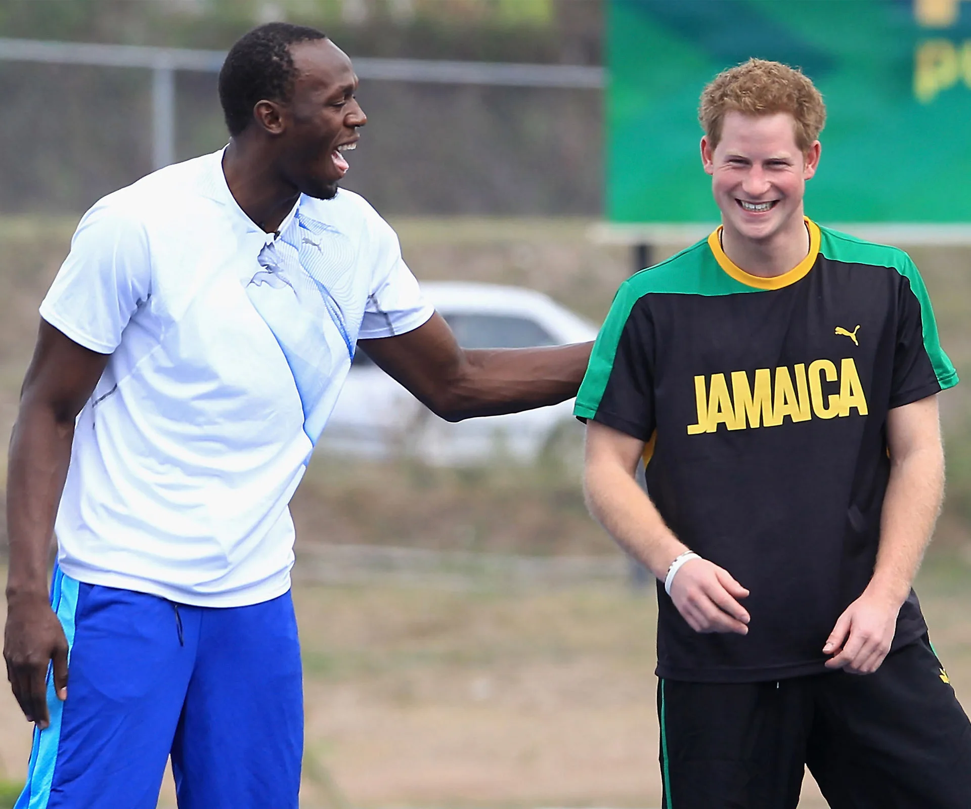 Usain Bolt and Prince Harry