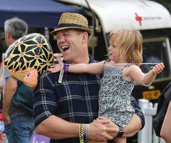 Mia Tindall and Mike Tindall 