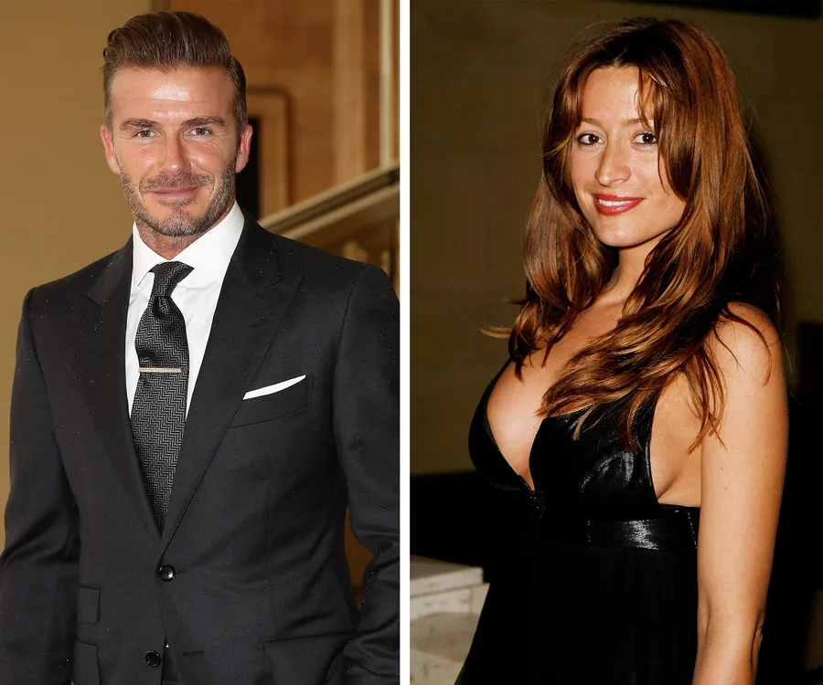 David Beckham and Rebecca Loos