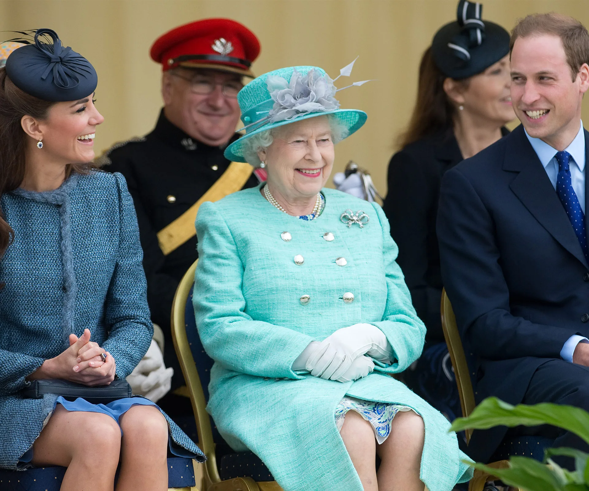 Queen Elizabeth, Duchess Catherine, Prince William