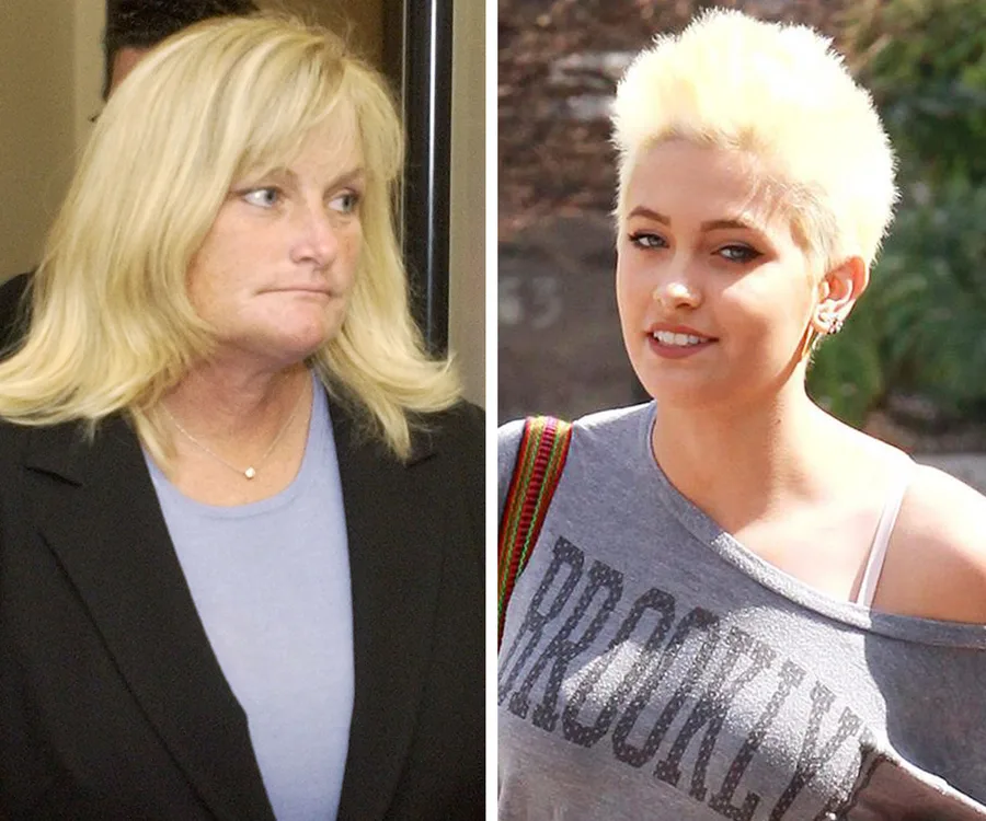 Debbie Rowe and Paris Jackson pictured side by side, each facing forward.