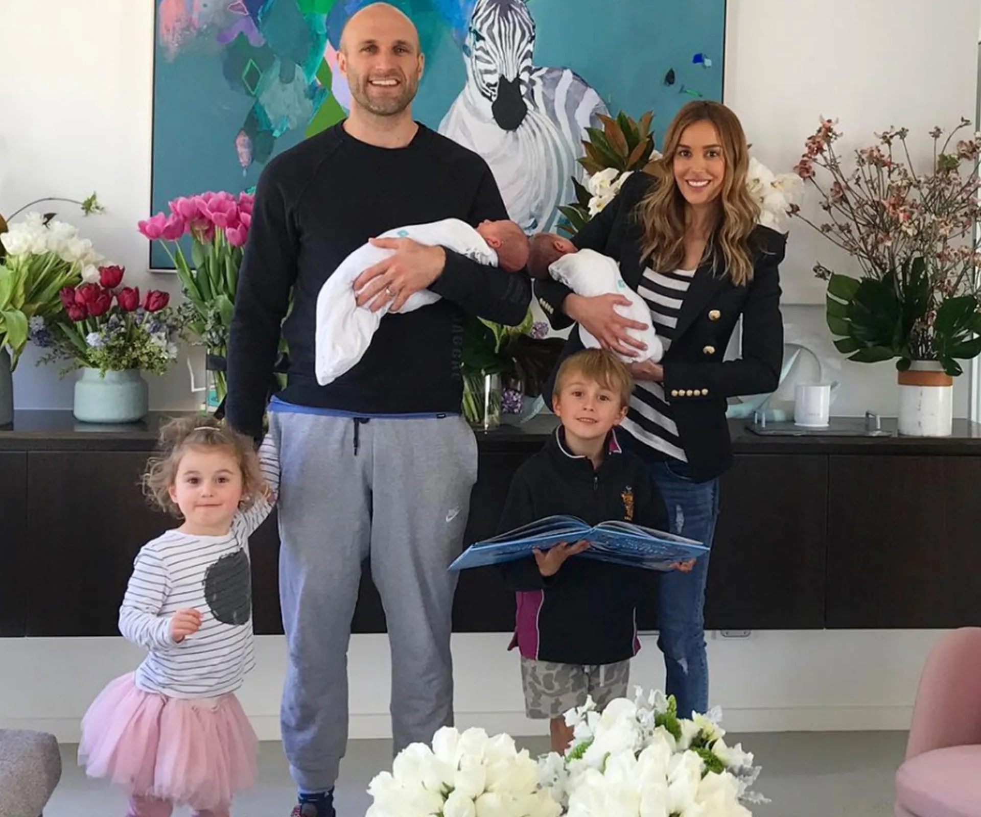 Rebecca Judd, Chris Judd, twins