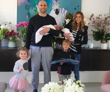 Rebecca Judd, Chris Judd, twins 