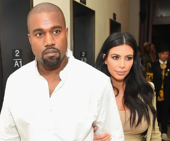 Kim Kardashian and Kanye West 