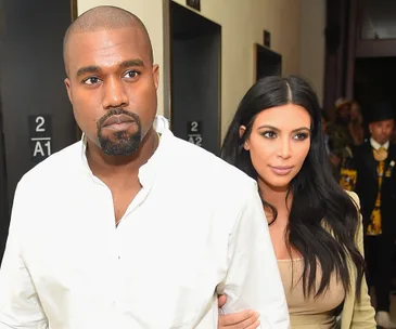 Kim Kardashian and Kanye West 