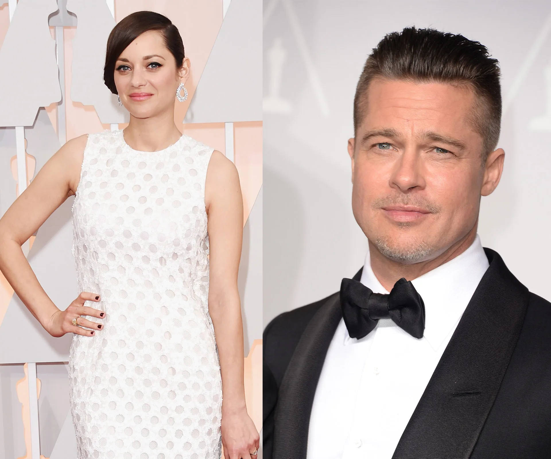 Marion Cotillard and Brad Pitt