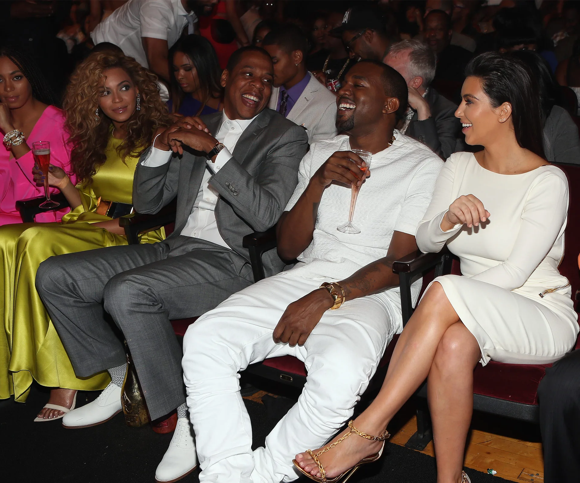 Beyonce, Jay Z, Kanye West and Kim Kardashian