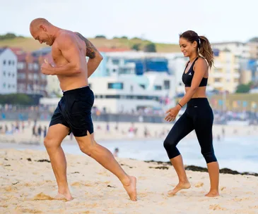 Michael Klim and girlfriend Desiree Deravi