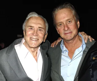 Kirk Douglas and Michael Douglas