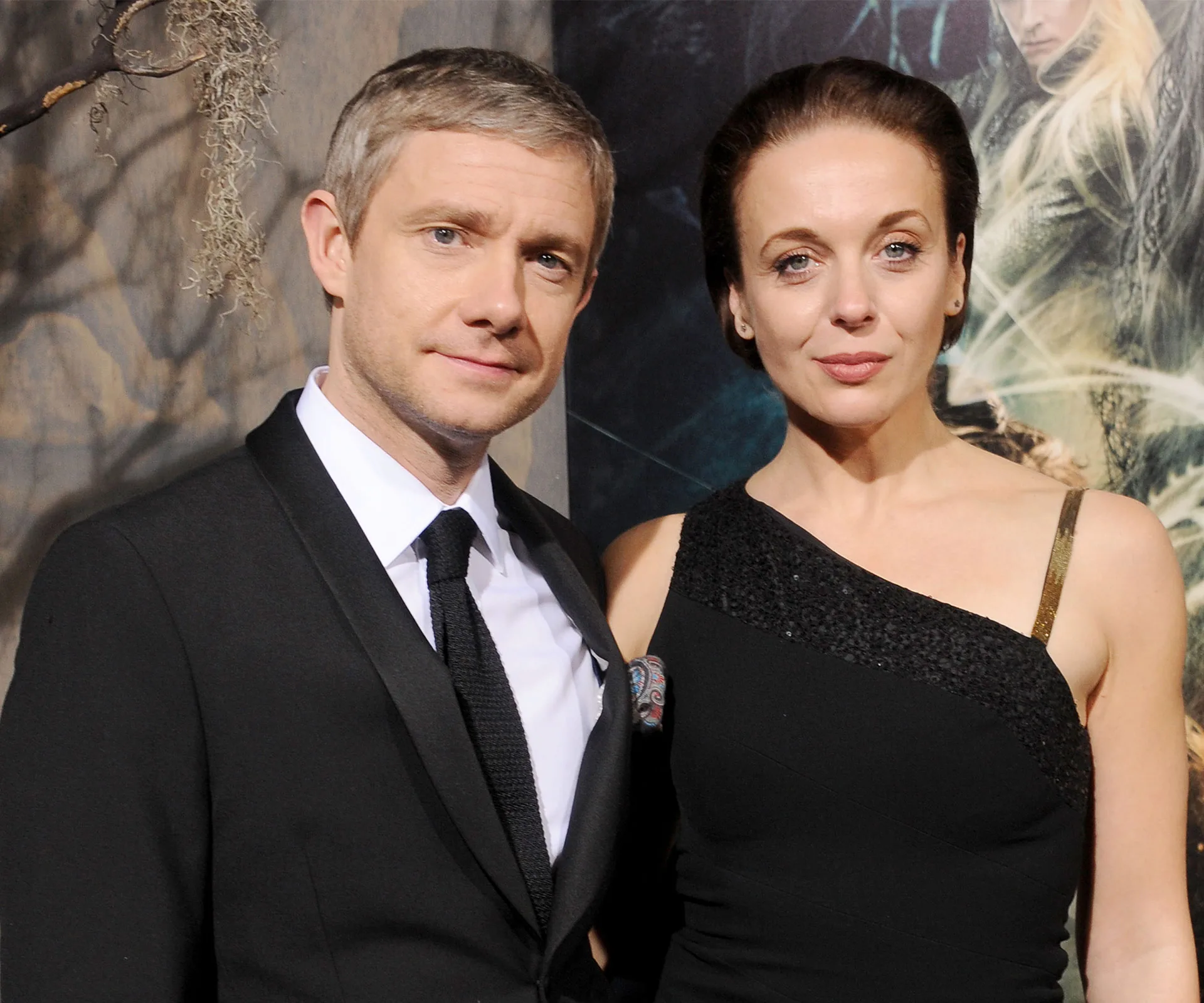 Martin Freeman and Amanda Abbington