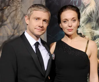 Martin Freeman and Amanda Abbington 