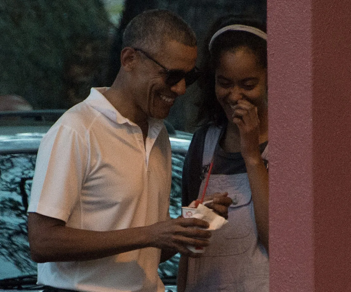 Barack and Malia Obama