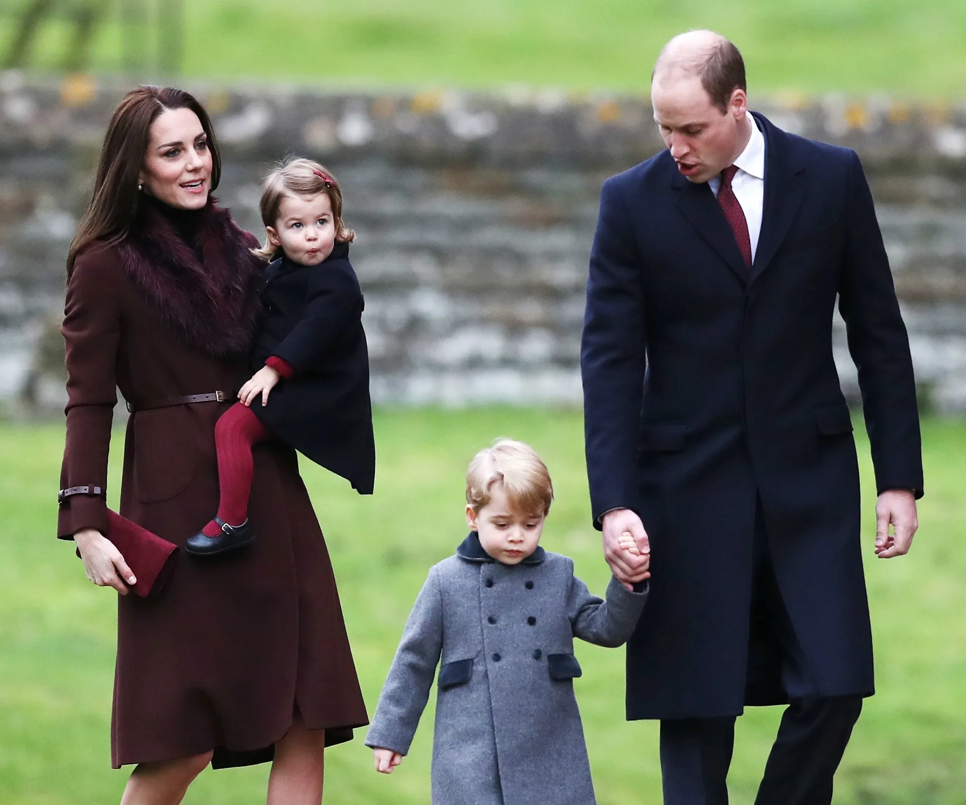 Prince George, Prince William, Duchess Catherine, Princess Charlotte