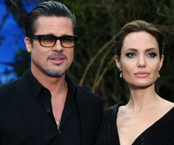 Brad Pitt and Angelina Jolie 