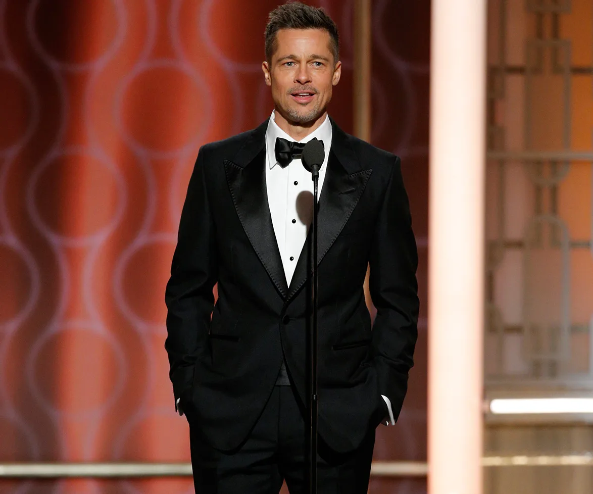 Brad Pitt at the Golden Globes