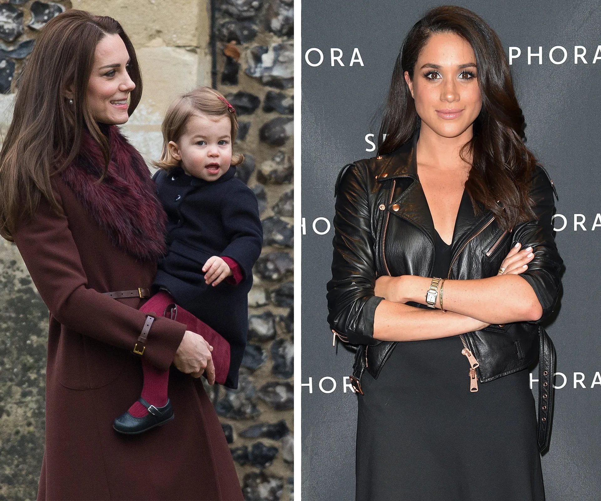 Duchess Catherine, Princess Charlotte, Meghan Markle