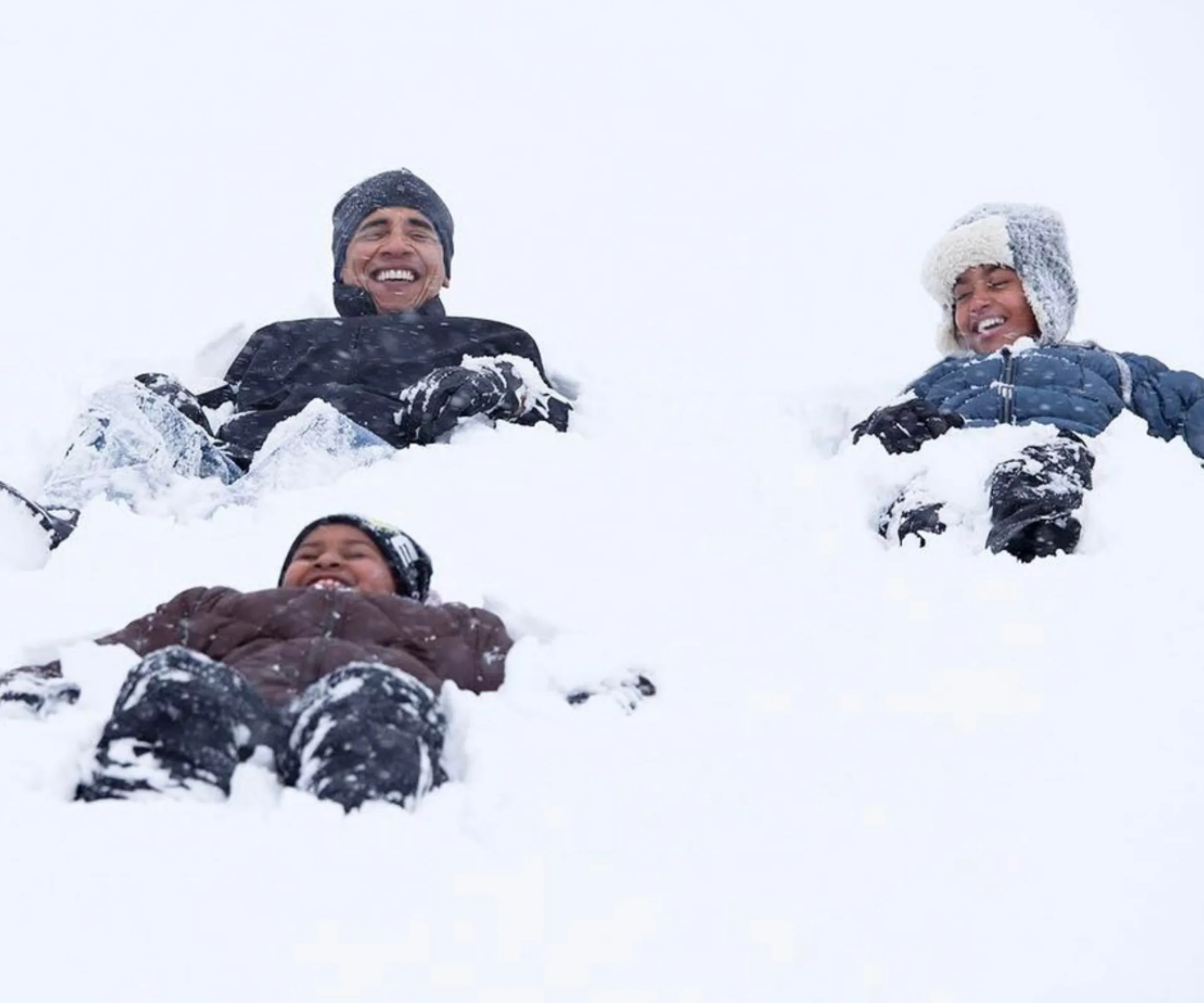 Barack Obama, Malia Obama, Sasha Obama