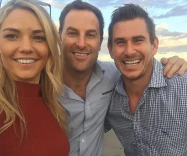 Sam Frost, Sasha Mielczarek and Dave Billsborrow