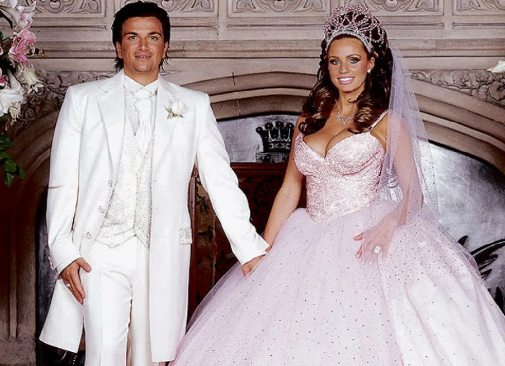 Peter Andre and Katie Price on their wedding day