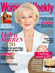 Helen Mirren on the cover of The Australian Women's Weekly, March 2016 issue.