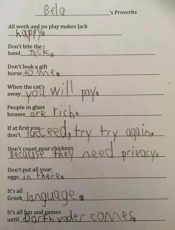 The funniest homework fails from kids