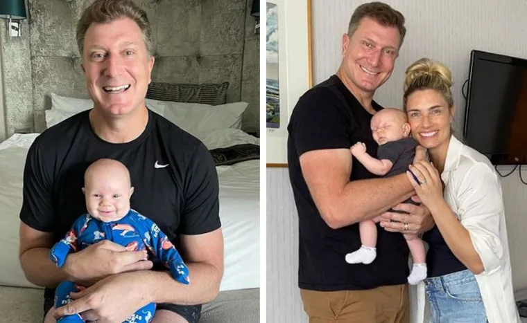 Red Wiggle Simon Pryce Lauren Hannaford son