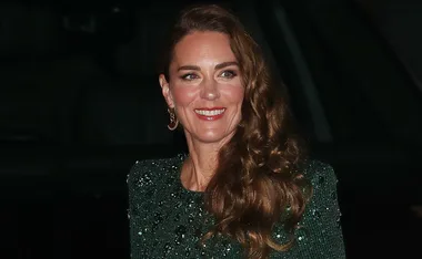 Catherine, Duchess of Cambridge wears one of her most iconic Jenny Packham dresses for the second time at her latest royal engagement