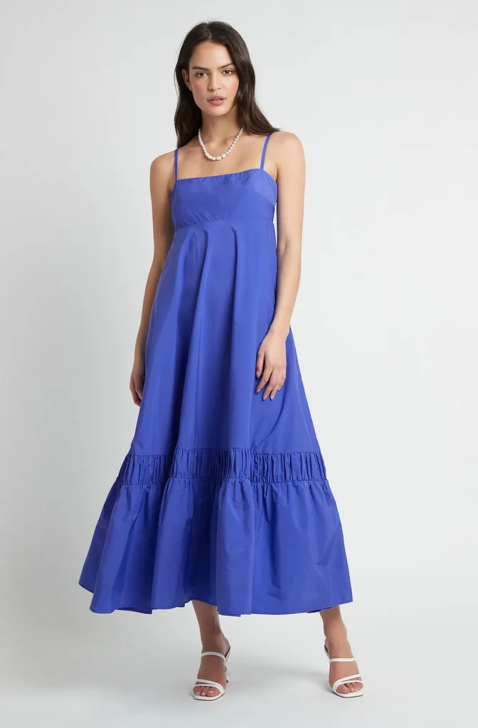 sophie wessex blue dress Sophie, Duchess of Edinburgh stuns in chic blue polka dot dress