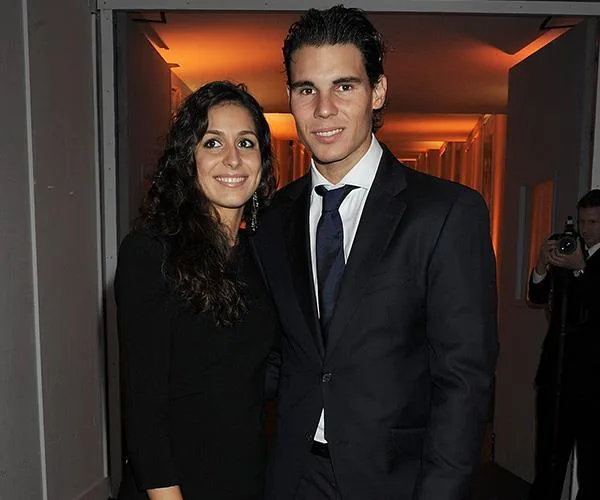 Rafael Nadal and his wife
