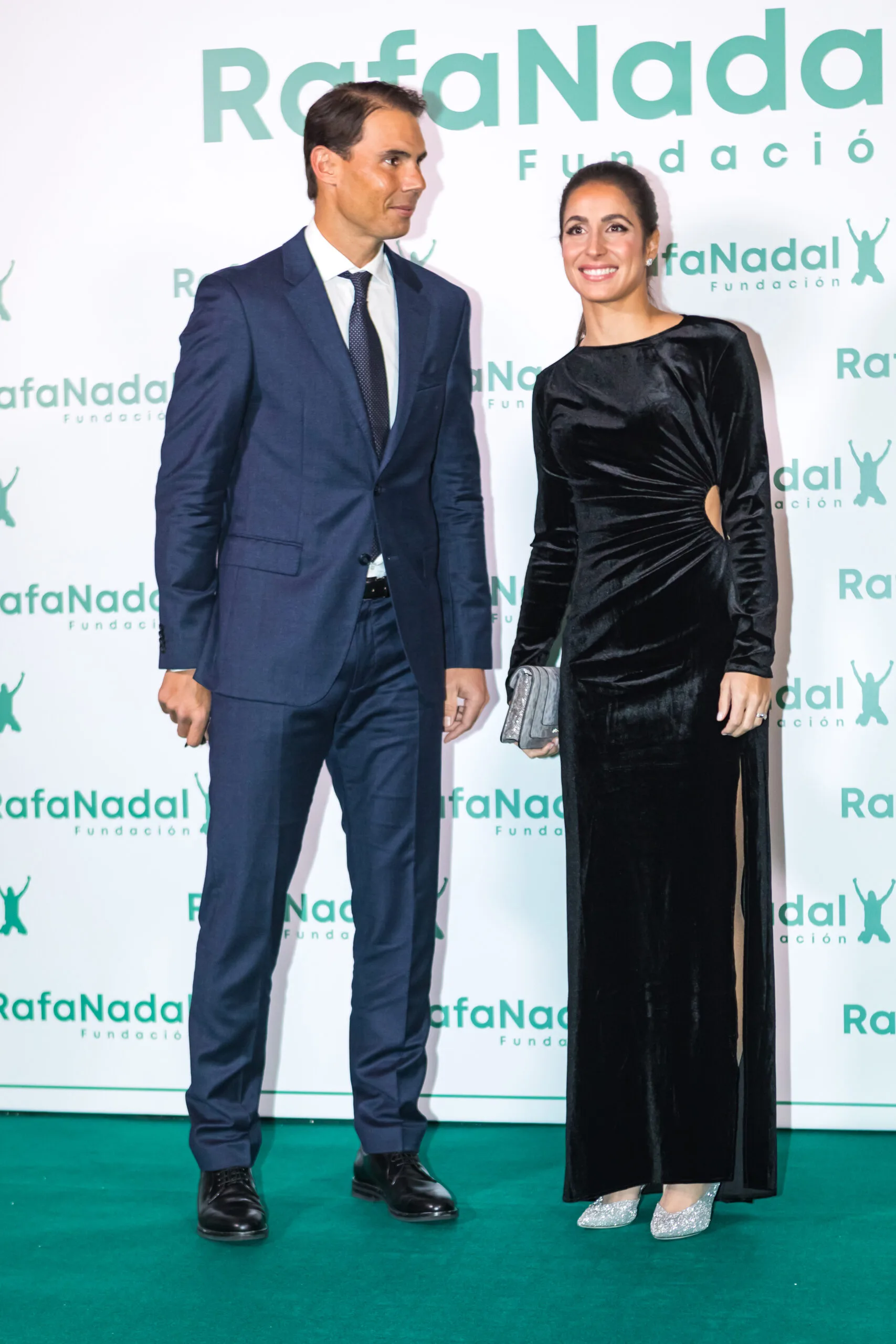 Rafael Nadal and his wife