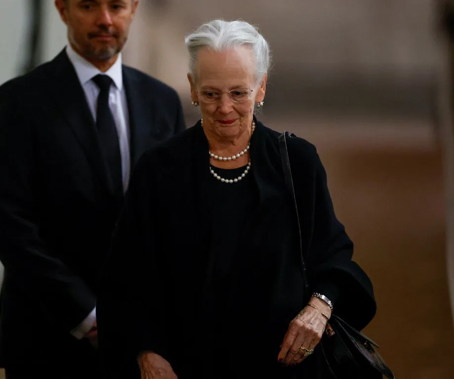 Queen Margrethe II struggled to hold back tears during her dear friend