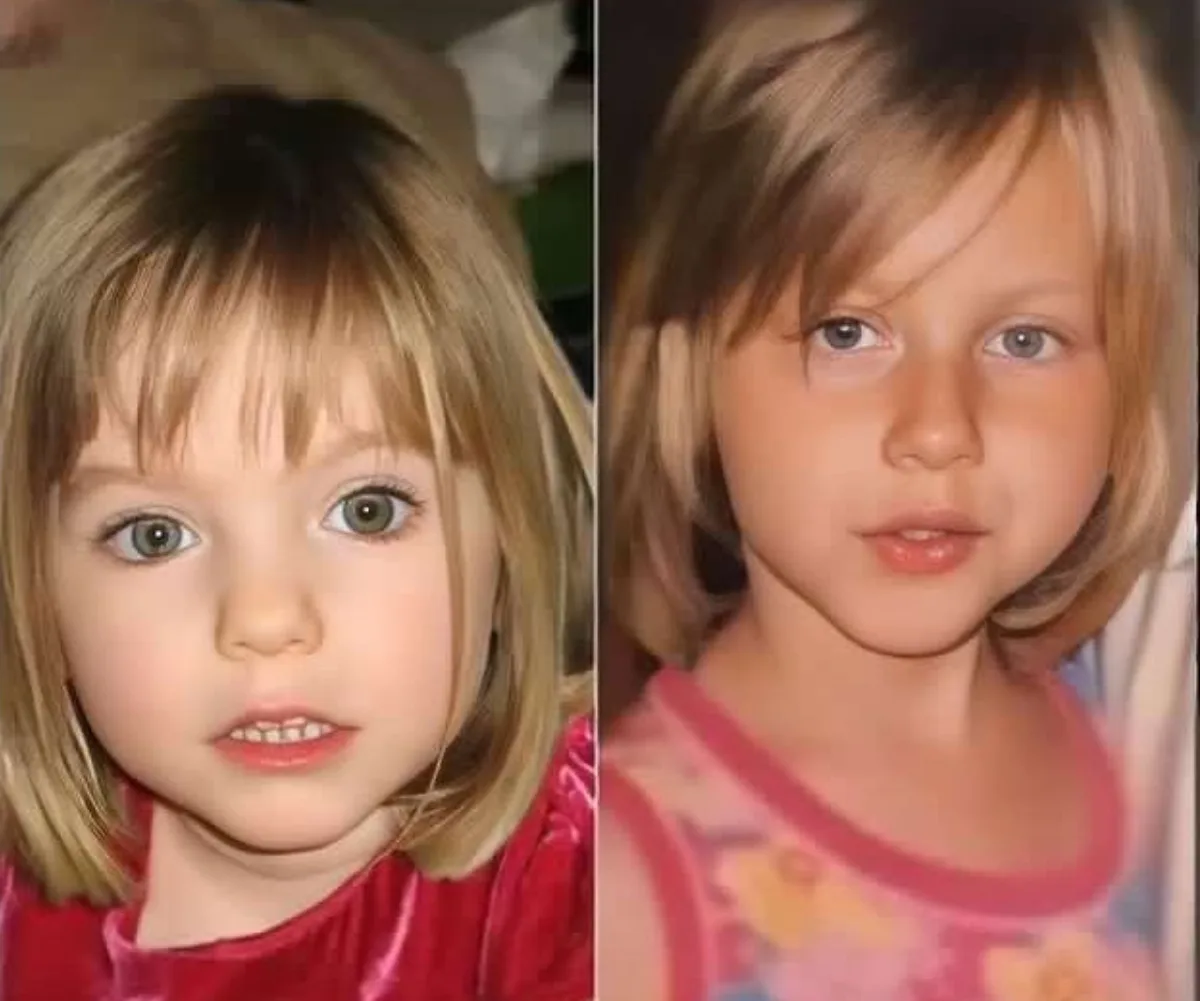 Madeleine McCann and a young Polish woman believed to be Maddie.