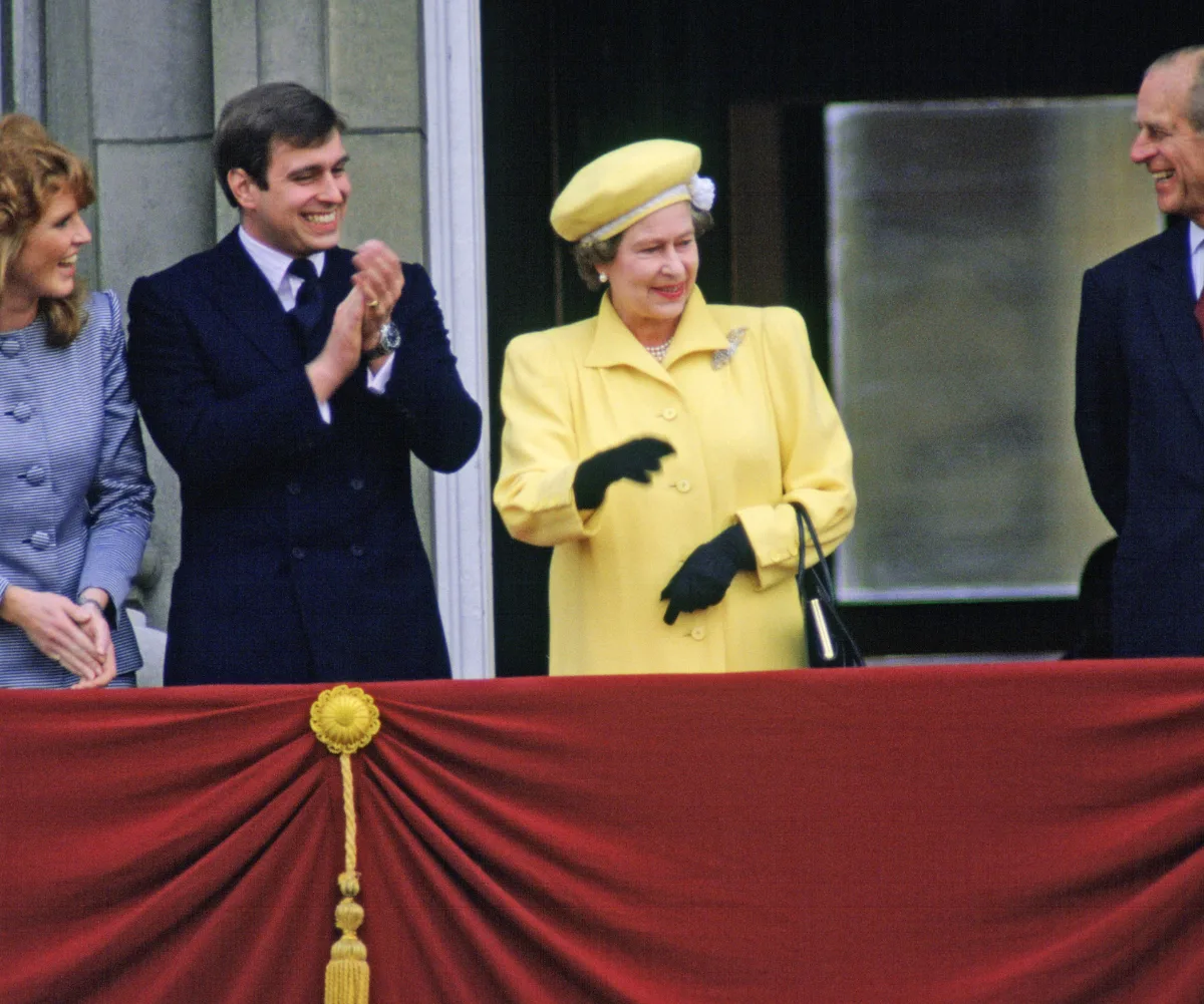 Fergie, Prince Andrew, Queen Elizabeth and Prince Philip
