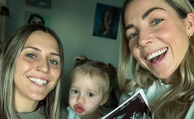Matildas star Katrina Gorry welcomes second child with Clara Markstedt