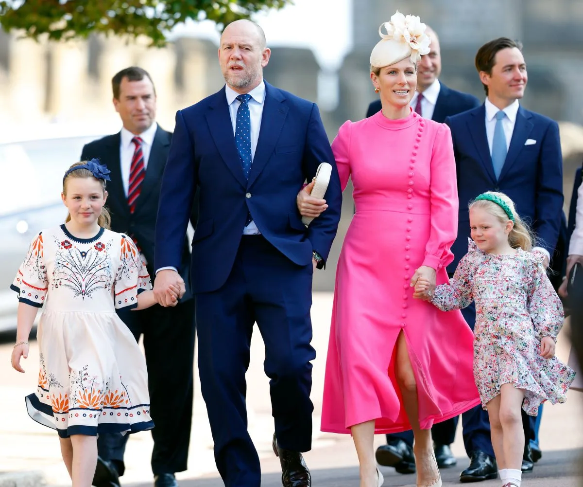 Mike and Zara Tindall and their daughters