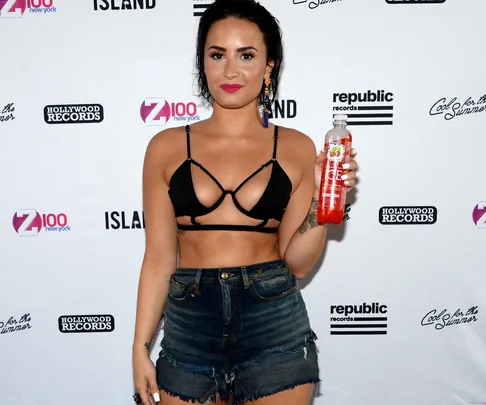 Demi Lovato slams 'thigh gap' craze with new bikini pic