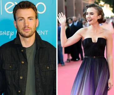Lily Collins, Chris Evans