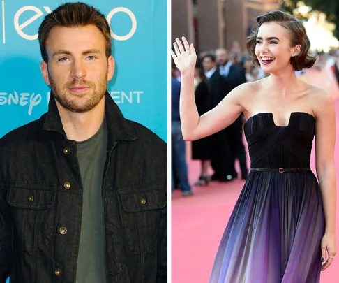 Lily Collins, Chris Evans