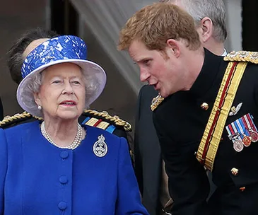 Prince Harry and the Queen