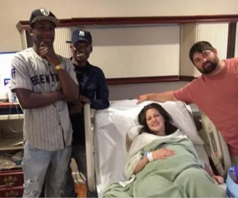 Strangers make hospital visit to new mum who texted the wrong number