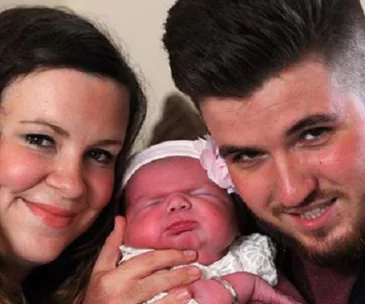 Baby born the size of a 3-month-old after 45-minute labour
