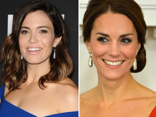 Mandy Moore, Duchess Kate in the same outift
