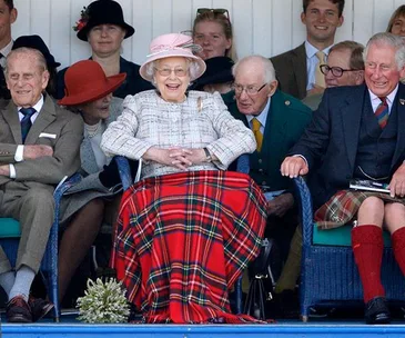 Queen Elizabeth, Prince Philip at Highland Games