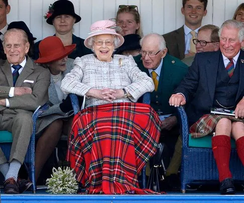Queen Elizabeth, Prince Philip at Highland Games