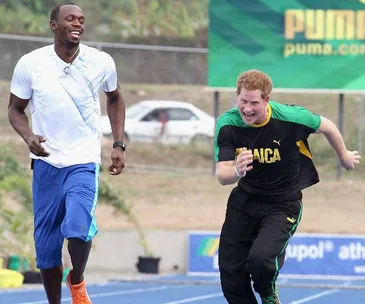 Usain Bolt and Prince Harry