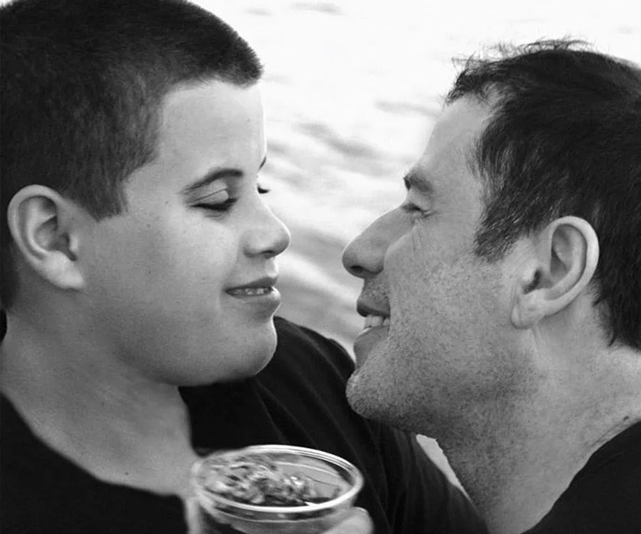 John Travolta and son