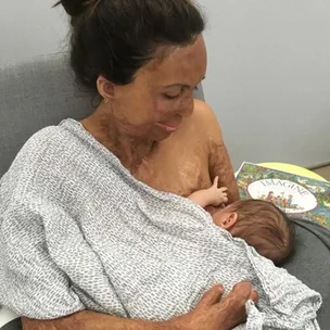 Australian burns survivor Turia Pitt’s most precious moments as a new mum