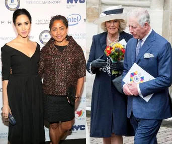 Tea with the in-laws! Meghan Markle’s mum Doria Ragland enjoys tea with Prince Charles and Camilla