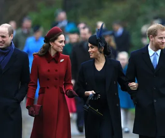 Duchesses Kate and Meghan walked side-by-side to the Royal’s traditional Christmas church service